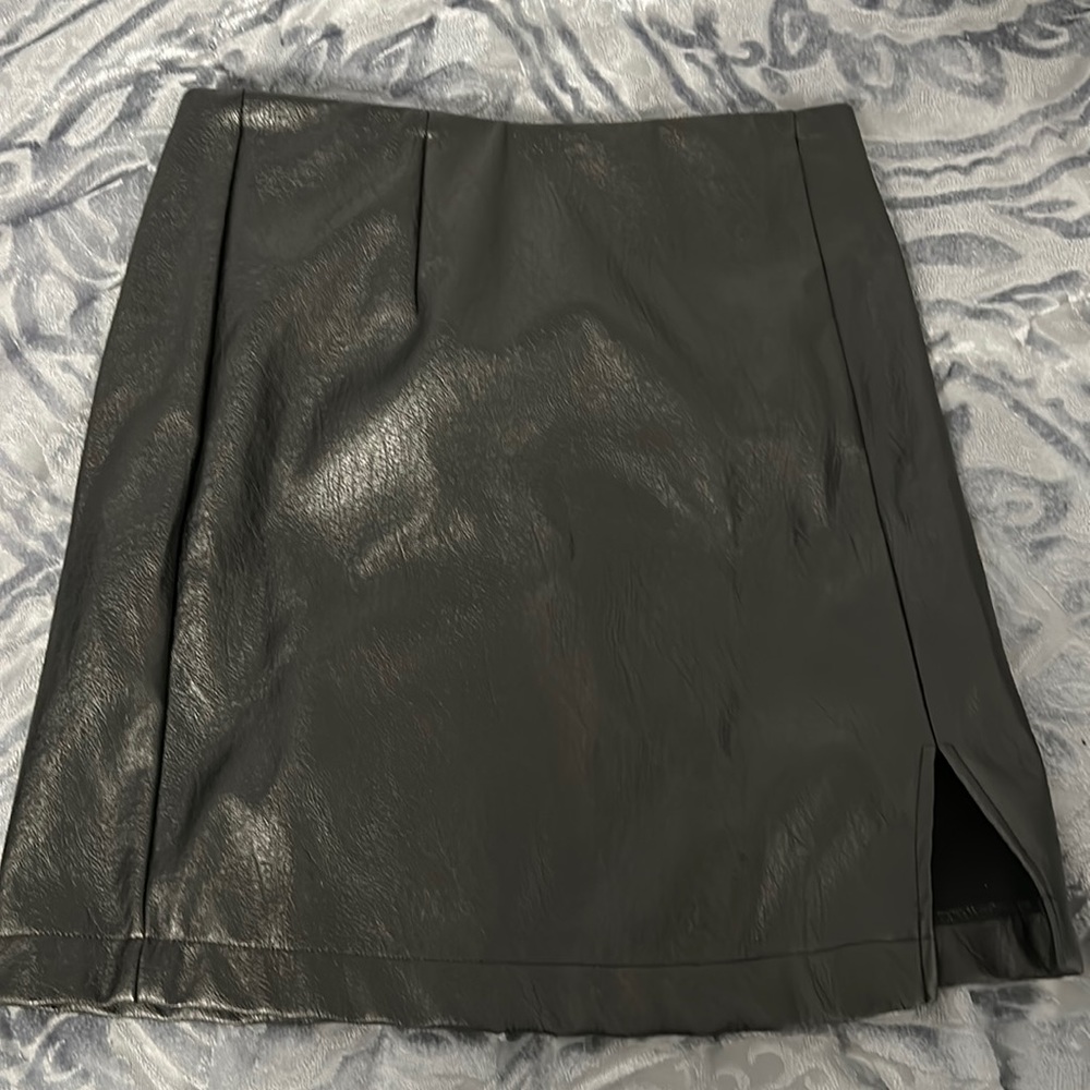 Black Leather Skirt